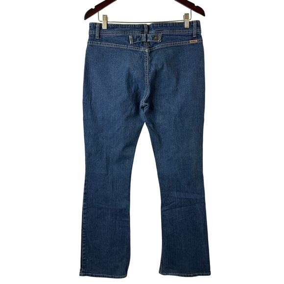 Sz 10 Y2K VTG Levi Strauss Mid Rise Boot Cut Jeans No Back Pockets Buckle Baddie - Picture 5 of 5
